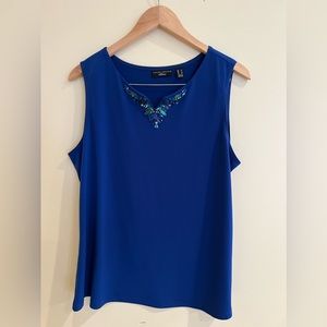 Susan Graver Artisan Sleeveless Top Size Large